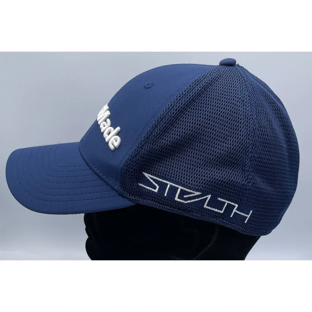 TaylorMade Tour Cage 23 Navy‎ Blue Mesh Back Headwear Fitted Men's S/M NWOT New